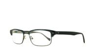 Navy Lucky Brand Emery Rectangle Glasses - Angle