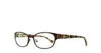 Brown Lucky Brand Horizon Oval Glasses - Angle