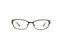 Brown Lucky Brand Horizon Oval Glasses - Front