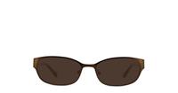 Brown Lucky Brand Horizon Oval Glasses - Sun