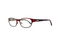 Red Lucky Brand Horizon Oval Glasses - Angle