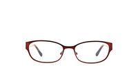 Red Lucky Brand Horizon Oval Glasses - Front