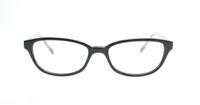 Black Lucky Brand Kona Rectangle Glasses - Front