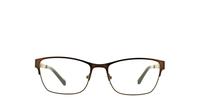 Brown Lucky Brand Tides Oval Glasses - Front