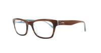 Brown Lucky Brand Tropic Oval Glasses - Angle
