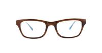 Brown Lucky Brand Tropic Oval Glasses - Front