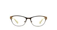 Black Lucky Brand Waves Oval Glasses - Front