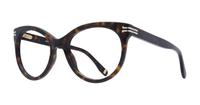 Brown Havana Marc Jacobs MJ 1026 Cat-eye Glasses - Angle