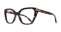 Brown Havana Marc Jacobs MJ 1071 Cat-eye Glasses - Angle