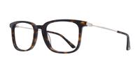 Shiny Dark Havana McQ MQ0218O Wayfarer Glasses - Angle