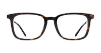 Shiny Dark Havana McQ MQ0218O Wayfarer Glasses - Front