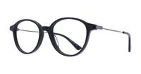Black Ruthenium McQ MQ0219O Round Glasses - Angle