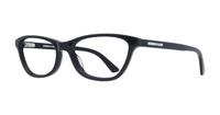 Black McQ MQ0238OP Cat-eye Glasses - Flat-lay