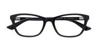 Shiny Black McQ MQ0239OP Rectangle Glasses - Flat-lay