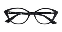 Black McQ MQ0253O Oval Glasses - Flat-lay