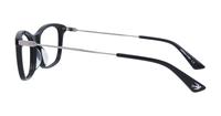 Black Ruthenium McQ MQ0254OA Rectangle Glasses - Side