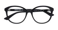 Black Transparent McQ MQ0275O Round Glasses - Flat-lay