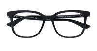 Black Transparent McQ MQ0276O Rectangle Glasses - Flat-lay