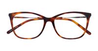 Tortoiseshell MINI 741009 Cat-eye Glasses - Flat-lay