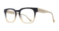 Black MINI 743010 Rectangle Glasses - Angle