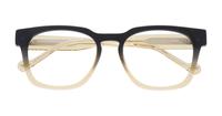 Black MINI 743010 Rectangle Glasses - Flat-lay
