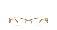 Gold Monsoon 1 Oval Glasses - Front