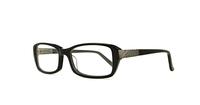 Black Monsoon 8 Rectangle Glasses - Angle