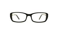 Black Monsoon 8 Rectangle Glasses - Front