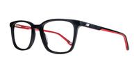 Matte Black New Balance NB4161 Square Glasses - Angle