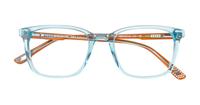 Mint Crystal New Balance NB4161 Square Glasses - Flat-lay