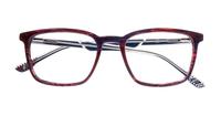 Red / Tortoise New Balance NB4163 Square Glasses - Flat-lay
