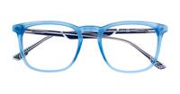 Blue Crystal New Balance NB4164 Square Glasses - Flat-lay