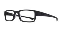 Satin Black Oakley Airdrop-55 Rectangle Glasses - Angle