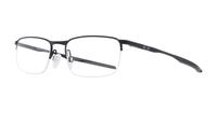 Matte Black Oakley Barrelhouse OO3174 Rectangle Glasses - Angle