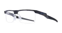 Satin Black Camo Oakley Coupler OO8053 Rectangle Glasses - Angle