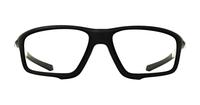 Matte Black Oakley Crosslink Zero Rectangle Glasses - Front