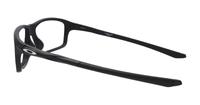 Satin Black Oakley Crosslink Zero Rectangle Glasses - Side