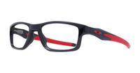 Polished Black Ink Oakley Crosslink Rectangle Glasses - Angle