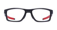 Polished Black Ink Oakley Crosslink Rectangle Glasses - Front
