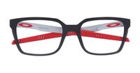 Satin Grey Smoke Oakley Dehaven -53 Rectangle Glasses - Flat-lay
