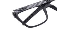 Satin Black Oakley Dehaven -55 Rectangle Glasses - Detail