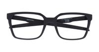 Satin Black Oakley Dehaven -55 Rectangle Glasses - Flat-lay