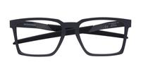 Satin Black Oakley Exchange Rectangle Glasses - Flat-lay