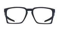 Satin Black Oakley Exchange Rectangle Glasses - Front