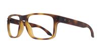 Matte Brown Tortoise Oakley Holbrook-56 Square Glasses - Angle