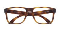Matte Brown Tortoise Oakley Holbrook-56 Square Glasses - Flat-lay