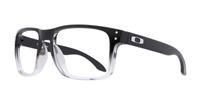 Polished Black Clear Fade Oakley Holbrook-56 Square Glasses - Angle