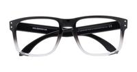 Polished Black Clear Fade Oakley Holbrook-56 Square Glasses - Flat-lay