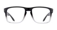 Polished Black Clear Fade Oakley Holbrook-56 Square Glasses - Front