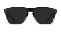Polished Black Clear Fade Oakley Holbrook-56 Square Glasses - Sun